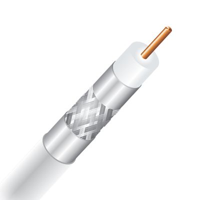Cabo Coaxial Cabletech RGE-06 TSNET BCO 305M 802216000T00CB2