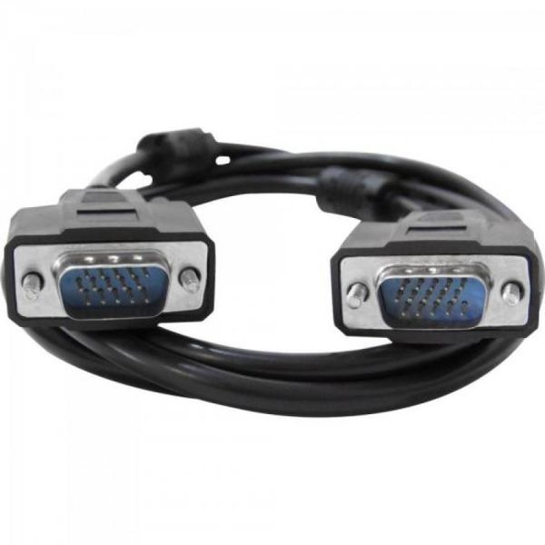 Cabo para Monitor VGA HD15M X HD15M Preto - 30 Metros com Filtro sem Blister