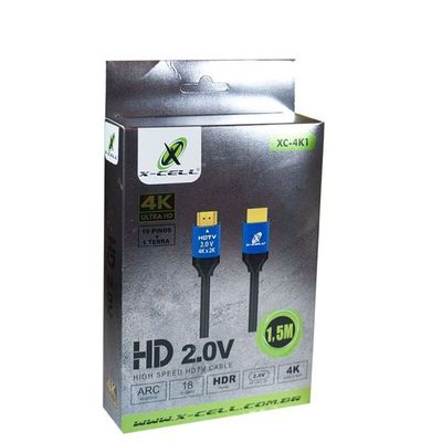 Cabo HDMI 2.0V 1.5 Metros MOD. XC-4K1