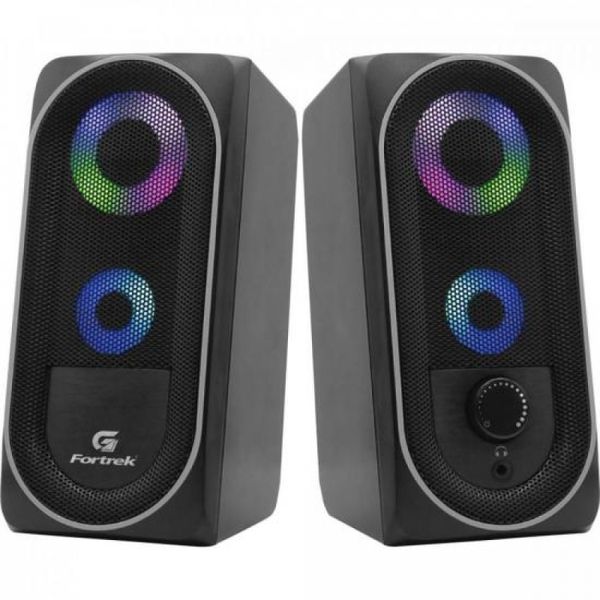 Caixa de Som Multimidia Gamer BLACK HAWK RGB Fortrek G