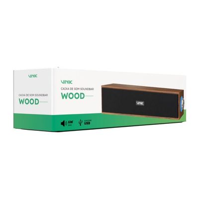 Caixa de Som Soundbar Vinik Wood 6W - WDB6W