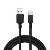 Cabo USB a 3.0 Macho P/ USB TIPO-C - Preto - 3M - NYLON - CBPY003P