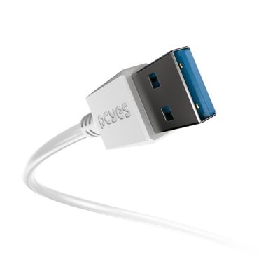 Cabo USB a 3.0 Macho P/ USB TIPO-C - Branco - 3 Metros - PUCAP3-3B