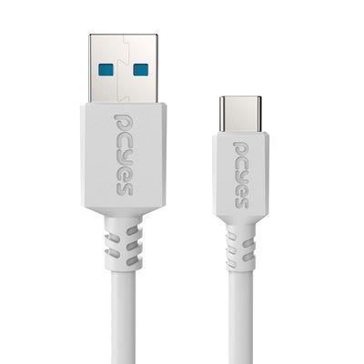 Cabo USB a 3.0 Macho P/ USB TIPO-C - Branco - 3 Metros - PUCAP3-3B