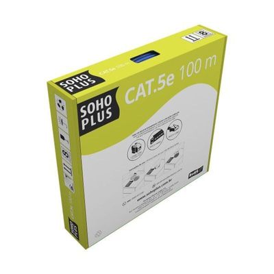 Cabo LAN U/UTP CAT.5E 24AWG CMX 100M BR 23200124