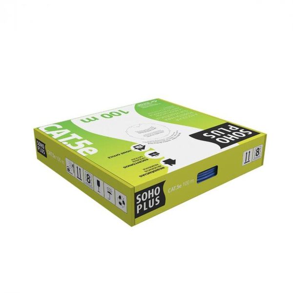 Cabo LAN U/UTP CAT.5E 24 AWG 4 Pares CMX Caixa C/ 100 Metros Preto 100% Cobre 23200185