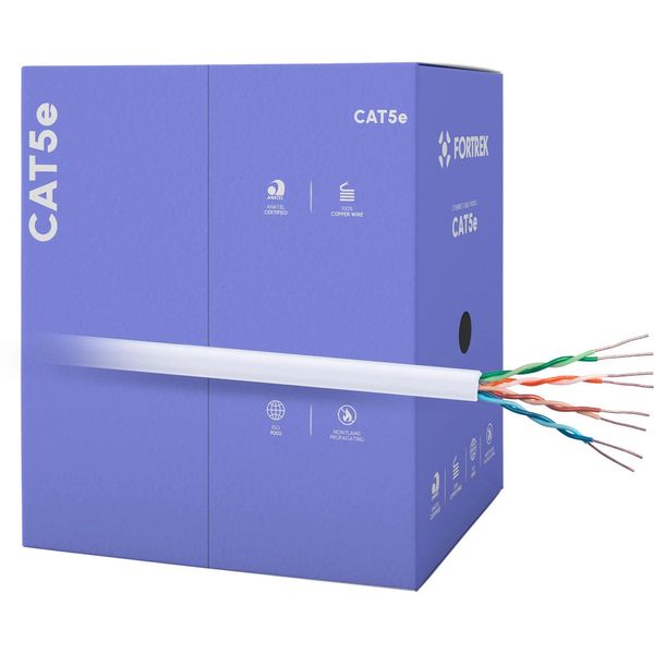 Cabo de Rede CAT5E 305M Fortrek FK500C CMX Branco - CX / 305