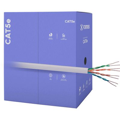 Cabo de Rede CAT5E 305M Fortrek FK500C CMX Cinza - CX / 305