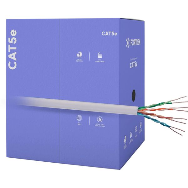 Cabo de Rede CAT5E 305M Fortrek FK500C CMX Cinza - CX / 305