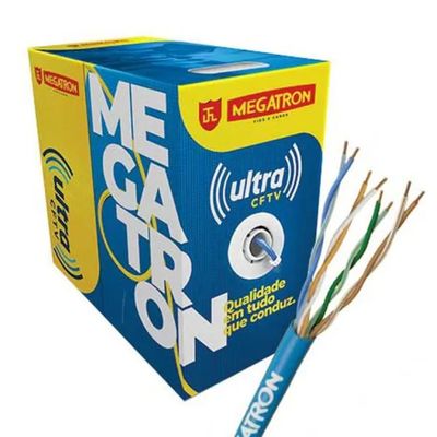 Cabo ULTRA CFTV 4PX24AWG 300M Megatron Branco - CX / 300