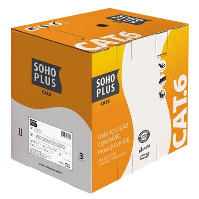 Cabo LAN Furukawa Sohoplus U/UTP 24AWGX4P CAT6 CMX AZUL ROHS