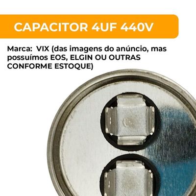 Capacitor 4µf 440v único