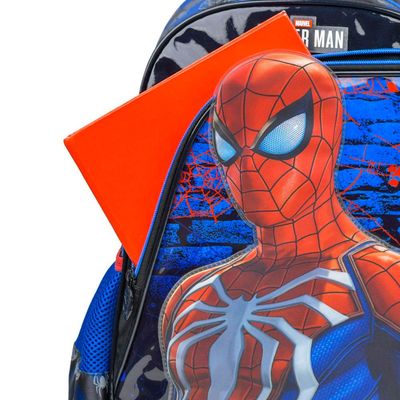 Mochila Escolar Homem Aranha Azul Escuro U / Azul escuro