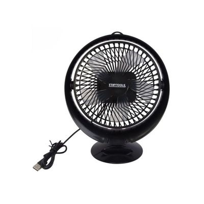Ventilador de Mesa Preto USB Silencioso 02 velocidades 7,5w