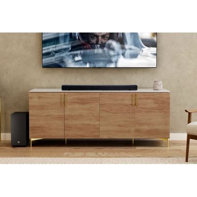 Soundbar JBL Cinema SB595 Bluetooth 220W True Dolby Atmos Subwoofer Sem Fio Preto