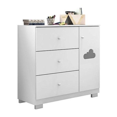 Quarto De Bebê Ane Com Berço Americano Tico Branco Brilho E Colchão Gazin – Phoenix Baby