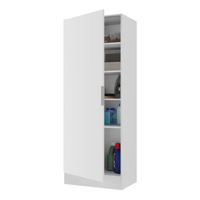 Armário Multiuso Lavanderia Com 1 Porta Multimóveis Branco