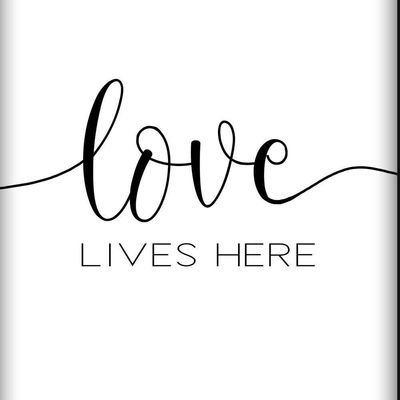 Kit 03 Quadross "Love Lives" 43X33X1Cm