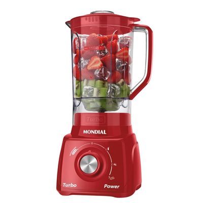 Liquidificador Mondial L99-FR Turbo Power Vermelho com 3 Velocidades - 500W Vermelho / 110