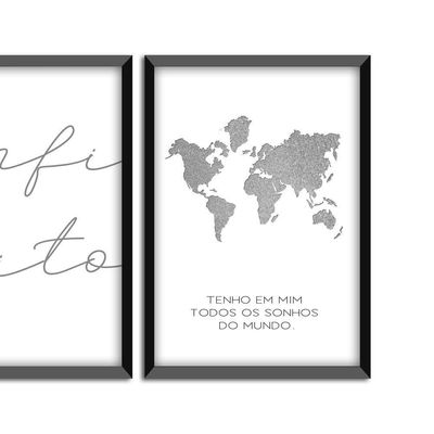Kit 03 Quadross "Infinito" 43X33X1Cm