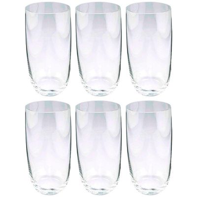 Conjunto de Copos Alto Jazz Fracalanza em Cristal 460ml - 6 Peças