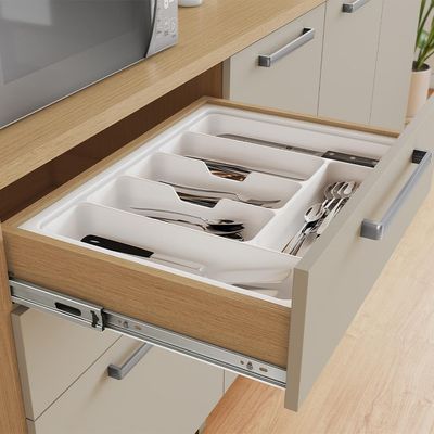 Cozinha Compacta Nobreza 100% MDF 5 Portas 2 Gavetas Carvalho e Titânio