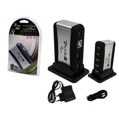 Hub Com 7 Portas Usb 2.0 com Fonte de Alimentação Notebook