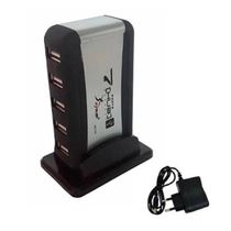 Hub Com 7 Portas Usb 2.0 com Fonte de Alimentação Notebook