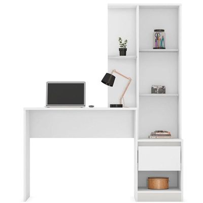Escrivaninha Com Armário Office Luna Branco