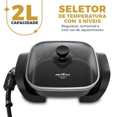 Panela Elétrica Britânia 2L 5 Temperaturas 650W BPE02A 127V