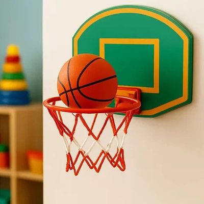 Mini Cesta de Basquete Infantil com Suporte Tabela Rede Bola