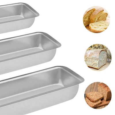 Conjunto de Formas para Pães com 03 Peças Em Alumínio