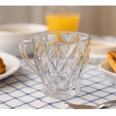 Conjunto Taça Para Café 6 Peças 180 Ml Diamond Lyor
