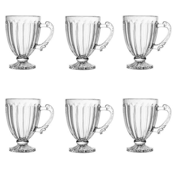 Conjunto De Xícara De Café-Cappuccino 6 Peças 100ml Imperial Lyor