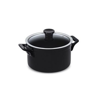 Jogo De Panelas De Cerâmica Clear 5 Peças Preto Ceraflame