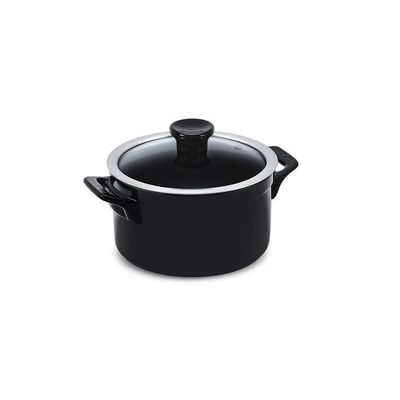 Jogo De Panelas De Cerâmica Clear 5 Peças Preto Ceraflame