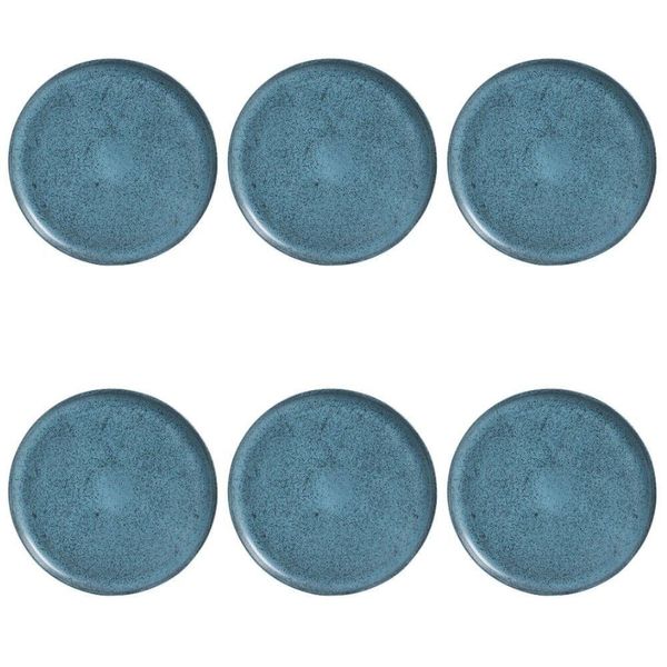 Conjunto De Pratos Rasos 06 Peças Bio Night Sky Porto Brasil