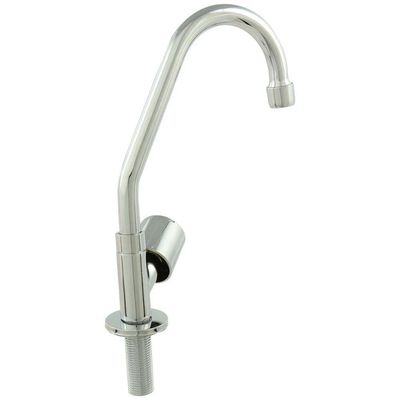 Torneira Para Cozinha Bica Móvel Mesa Latão Cromado Abertura Rápida C40 Liege
