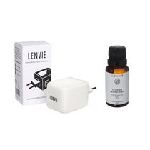 Difusor Elétrico De Cerâmica + óleo Concentrado Flor De Laranjeira 20ml Lenvie