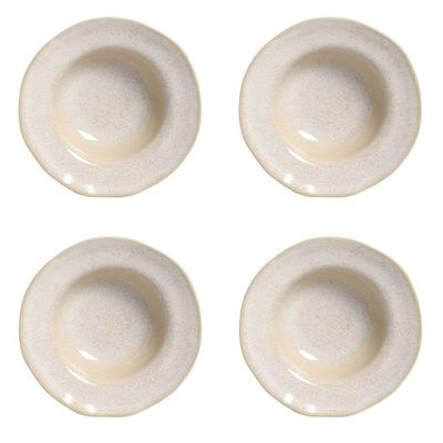Conjunto De Pratos Para Entrada/sobremesa 04 Peças Orgânico Latte Porto Brasil