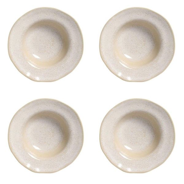 Conjunto De Pratos Para Entrada/sobremesa 04 Peças Orgânico Latte Porto Brasil