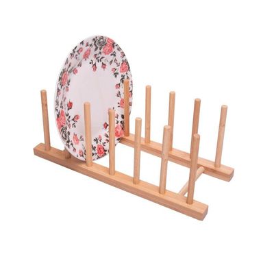 Escorredor De Pratos Em Bambu 30 X 12 X 12 Cm Lyor