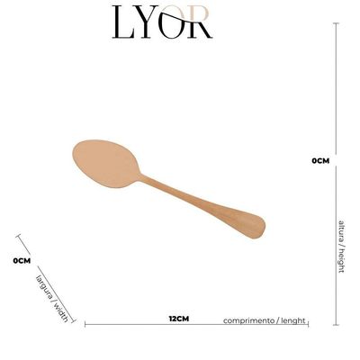 Faqueiro 24 Peças Aço Inox Positano Rosé Lyor