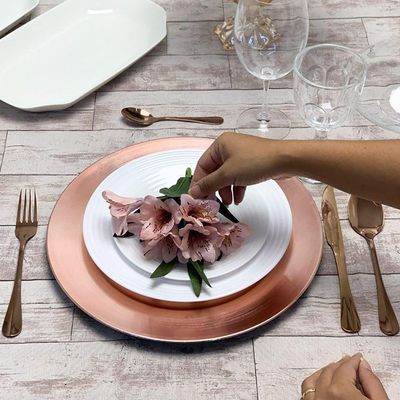 Faqueiro 24 Peças Aço Inox Positano Rosé Lyor