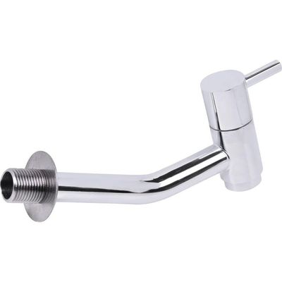 Torneira Para Cozinha Bica Fixa Parede Aço Inox Abertura Rápida C60 Classic Liege
