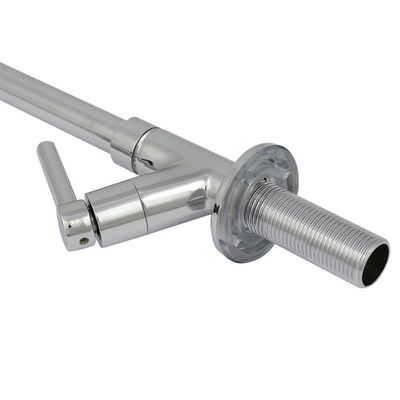 Torneira Para Cozinha Bica Flex Mesa Latáo Aço Inox Abertura Rápida C60 Goumet Liege