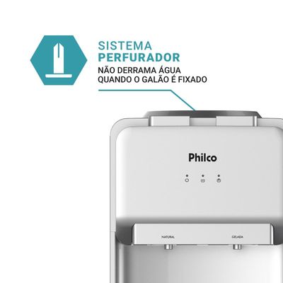 Bebedouro Philco 20L Água Gelada e Natural com Compressor PBE18 220V