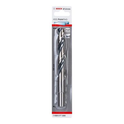 Broca De Aço Rápido Bosch 14mm Haste Reduzida – Precisa E Resistente, Ideal Para Uso Profissional