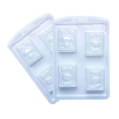 Forma De Silicone Miscelânea Coelhos - 5,3cm X 6,5cm