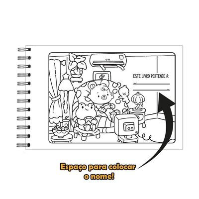 Kit 2 Livro De Colorir Cuties 128 Páginas Bear E Capi